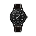 Archao DLC 43mm - Black on Leather Strap