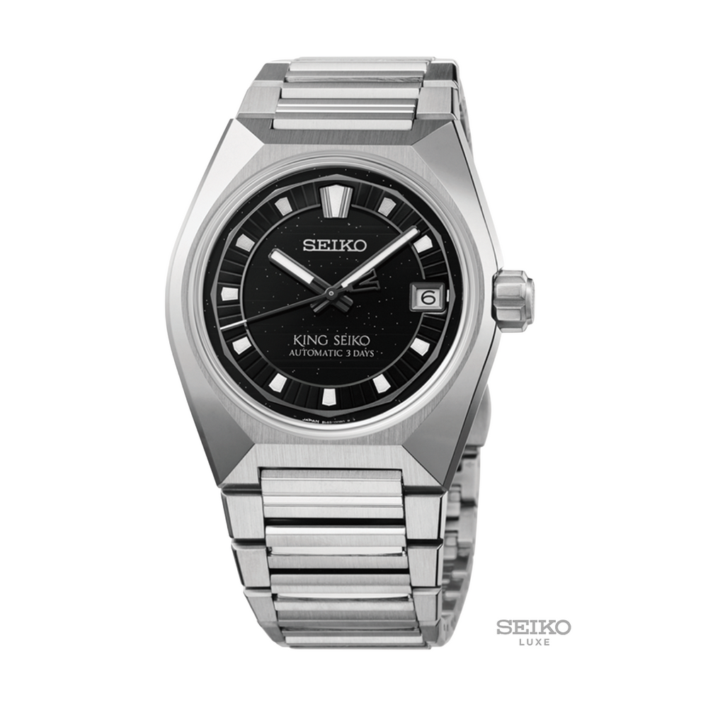 HKF005 King Seiko VANAC 41mm - Black on Bracelet
