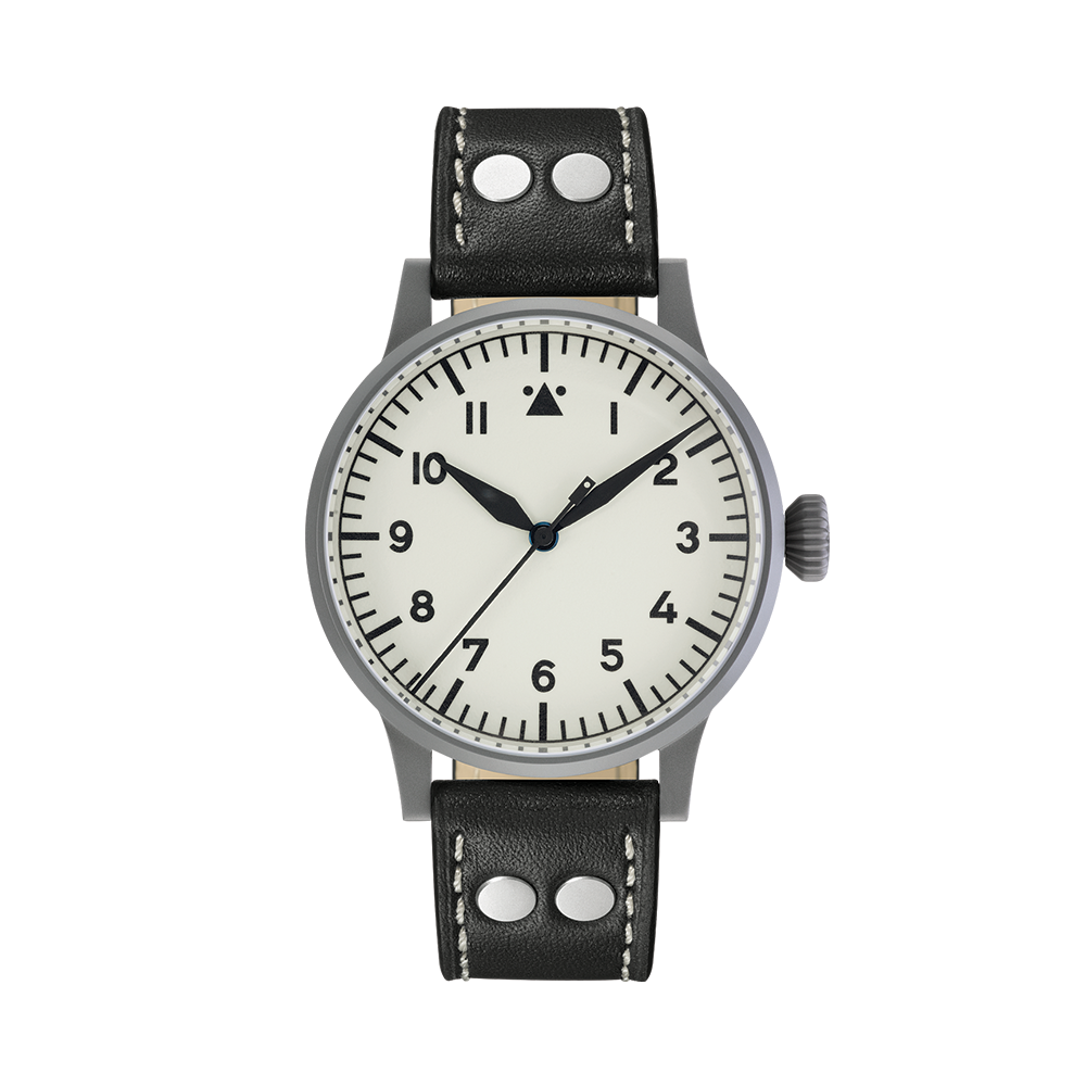 Pilot Watch Original Venedig 42mm - White on Leather Strap