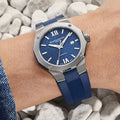 Riviera 10619 Automatic Date 42mm - Blue on Rubber Strap
