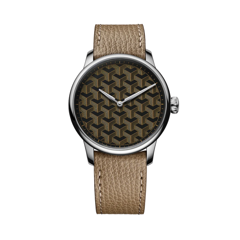 Fil d’Or Louis Erard x Wire Art Limited Edition 39mm - Brown on Leather Strap