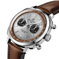 Top Time B01 Chronograph Tribute to Aston Martin DB5 41mm - Silver on Leather Strap