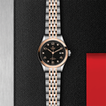 1926 Two-Tone 28mm - Black, Diamond-Set on Bracelet