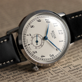 OLD SMITH 35mm - White on Leather Strap
