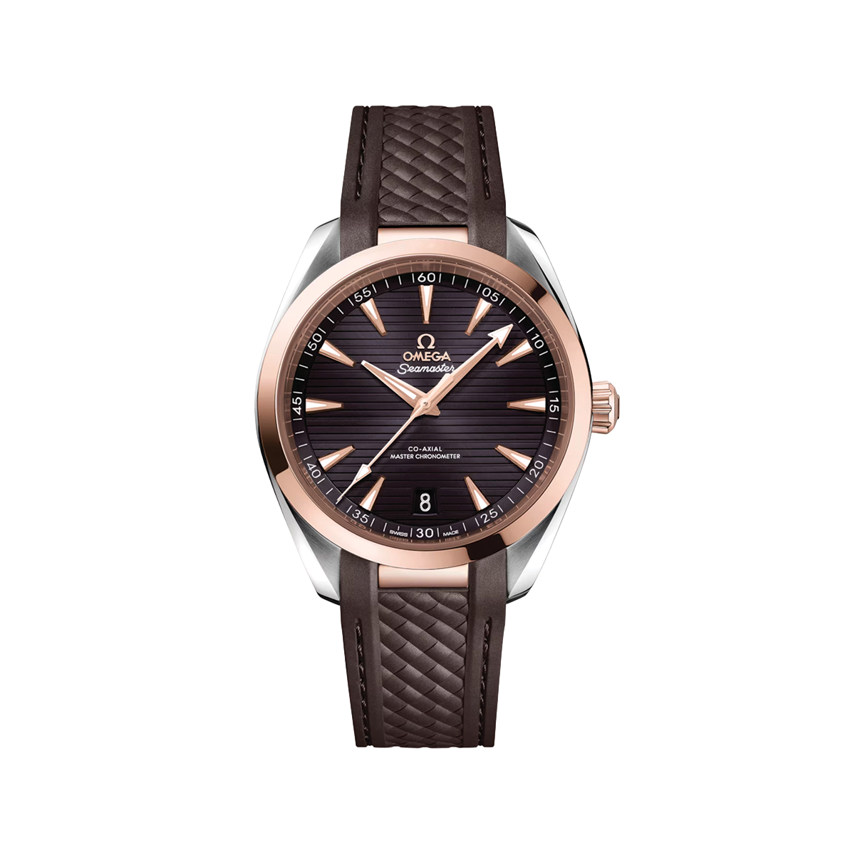 Seamaster Aqua Terra 41mm - Brown on Rubber Strap - Teddy Baldassarre