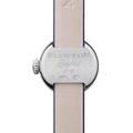 Ladybird Lady B Steel 19mm - Opaline on Blue Leather Strap