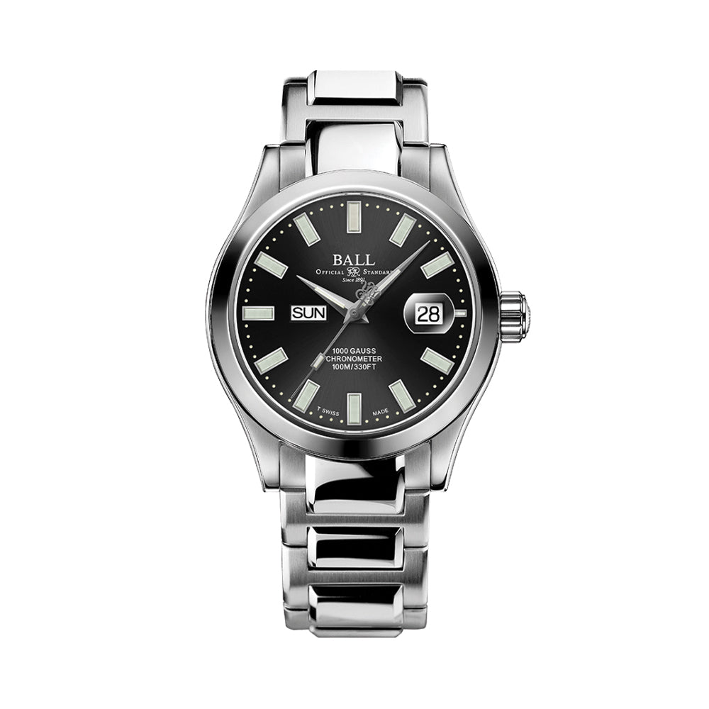 Engineer III Marvelight Chronometer Day-Date 42mm - Black on Bracelet