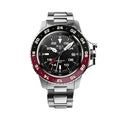 Engineer Hydrocarbon AeroGMT II 42mm - Black/Red Bezel on Bracelet