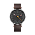 Hamburg Quartz 42mm - Graphite on Leather Strap