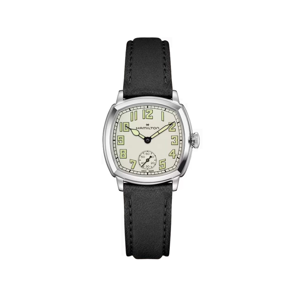 American Classic Cushion Mechanical 30mm - Beige on Leather Strap