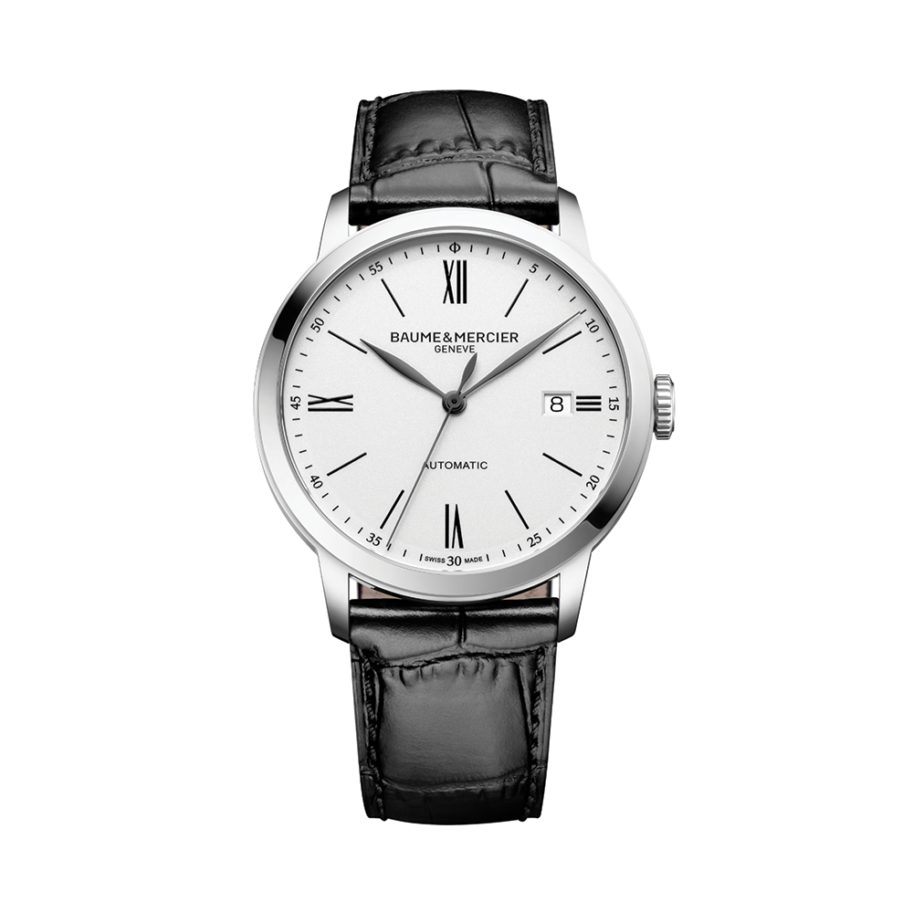 Classima 10874 Automatic 40mm - White on Leather Strap