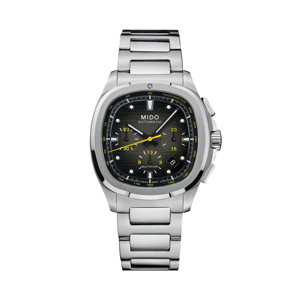 Multifort TV Chronograph Special Edition 42mm - Grey on Bracelet w/ Extra Fabric Strap
