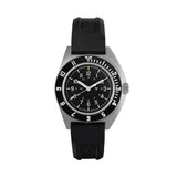 SSNAV No Date 41mm - Black on Rubber Strap