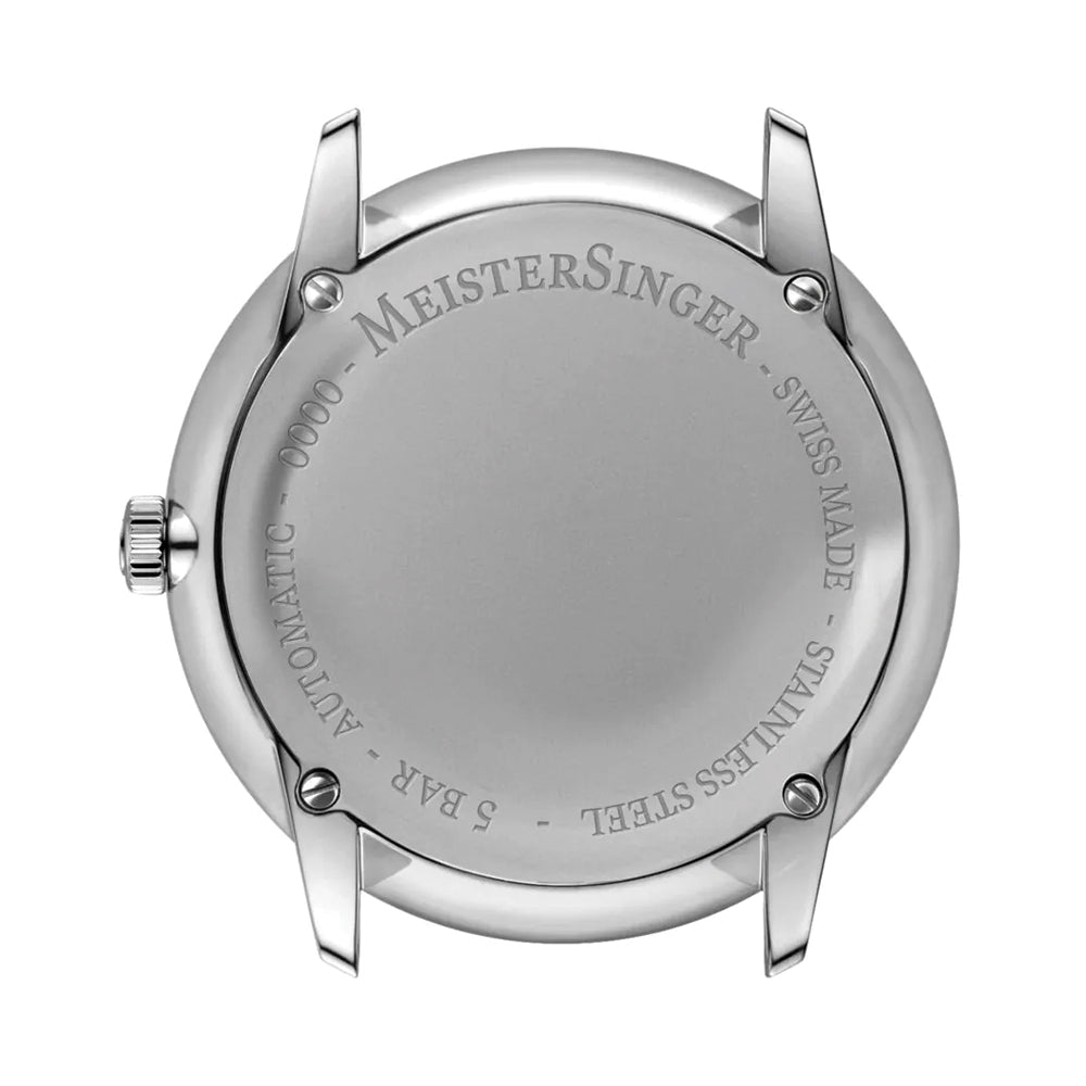 Neo Sapphire 36mm -  Ivory on Leather Strap