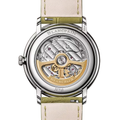 Villeret Ultraplate 38mm - Gold-Toned Opaline, Yellow Gold Accents on Leather Strap