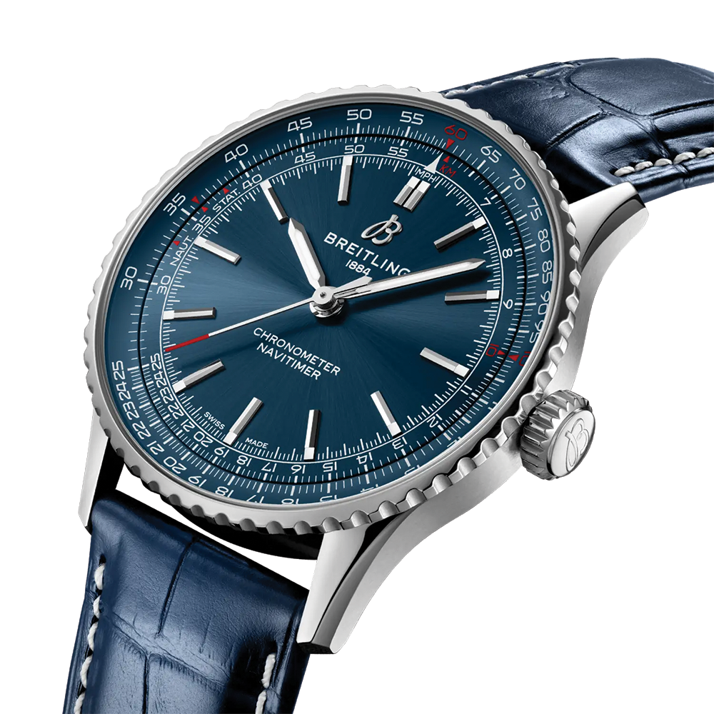 Navitimer Automatic 41mm - Blue on Leather Strap