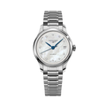 Master 34mm - White, Mother-of-Pearl, Diamond-Set on Bracelet