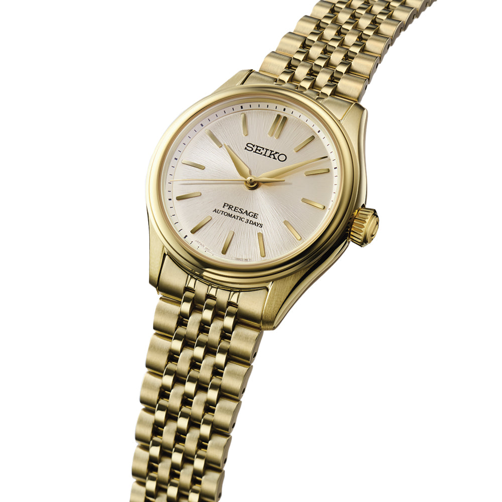 SPB524 Presage Classic Gold Finish 36mm - Ivory on Bracelet