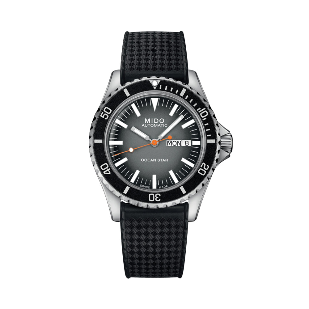 Ocean Star Tribute 40.5mm - Grey on Rubber Strap