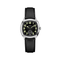 American Classic Cushion Mechanical 34mm - Black on Leather Strap