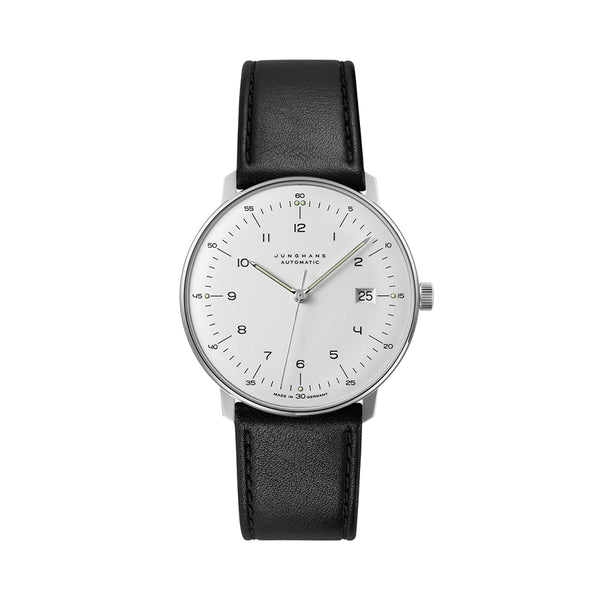 Max Bill Automatic w/ Numerals and Sapphire Crystal 38mm - Silver