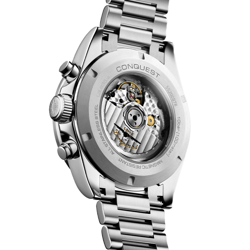 Conquest Automatic Chronograph 42mm - Brown on Bracelet