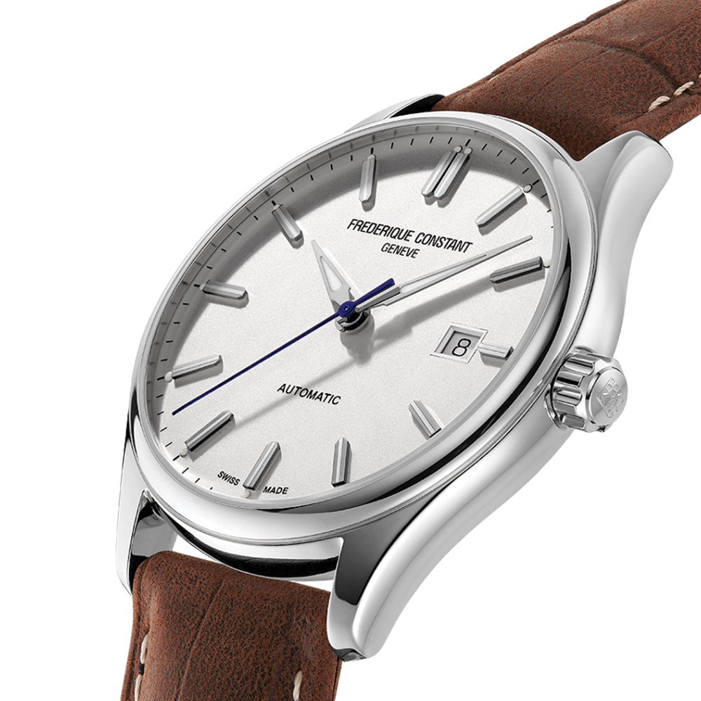 Classics Index Automatic 40mm - White on Leather Strap