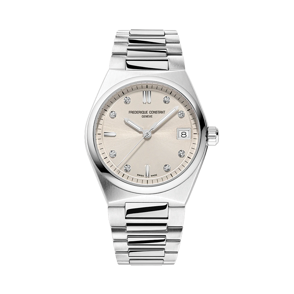 Highlife Ladies Quartz 31mm - Silver, Diamond-Set on Bracelet