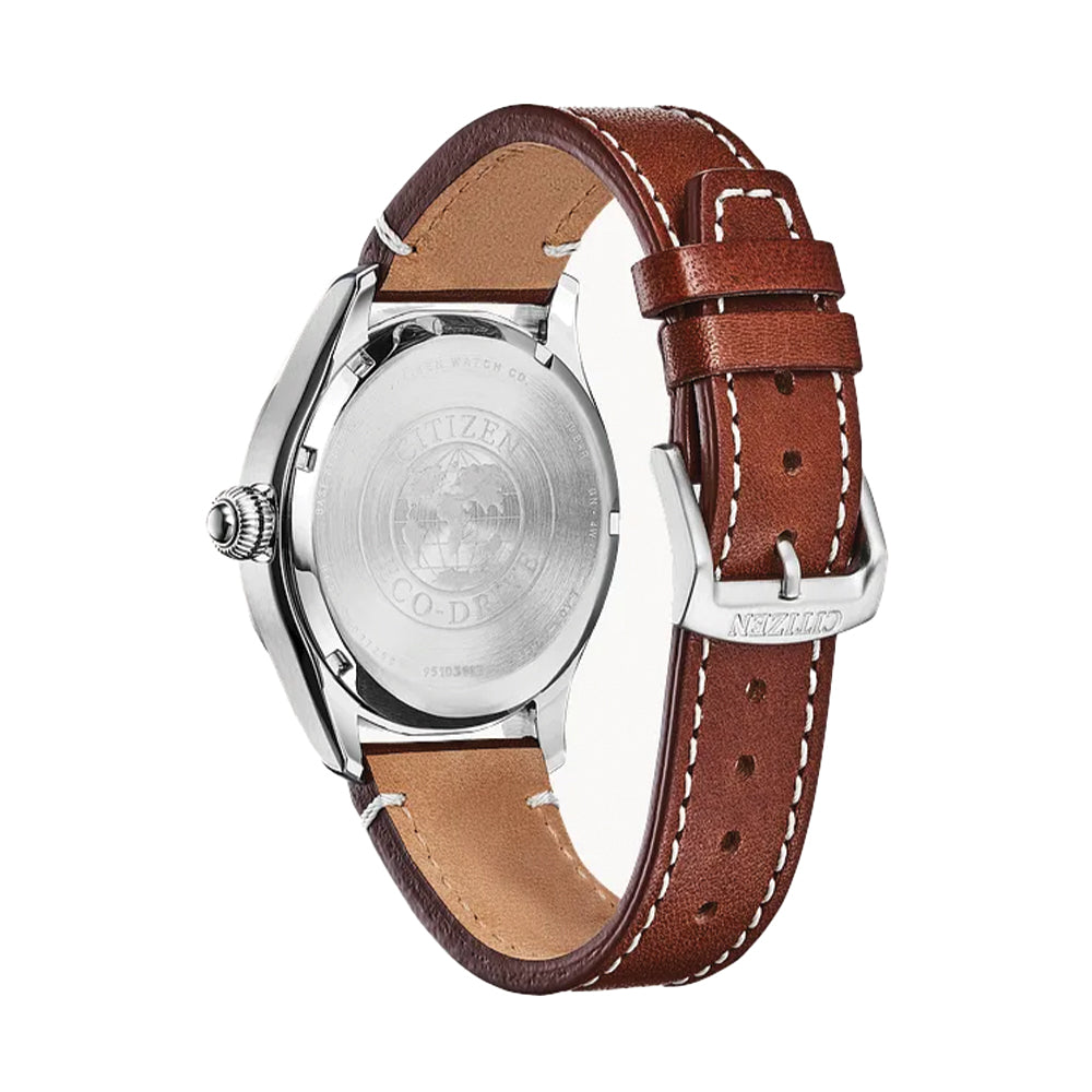 Garrison Eco-Drive 42mm - Blue on Leather Strap