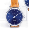 №03 43mm - Blue on Leather Strap
