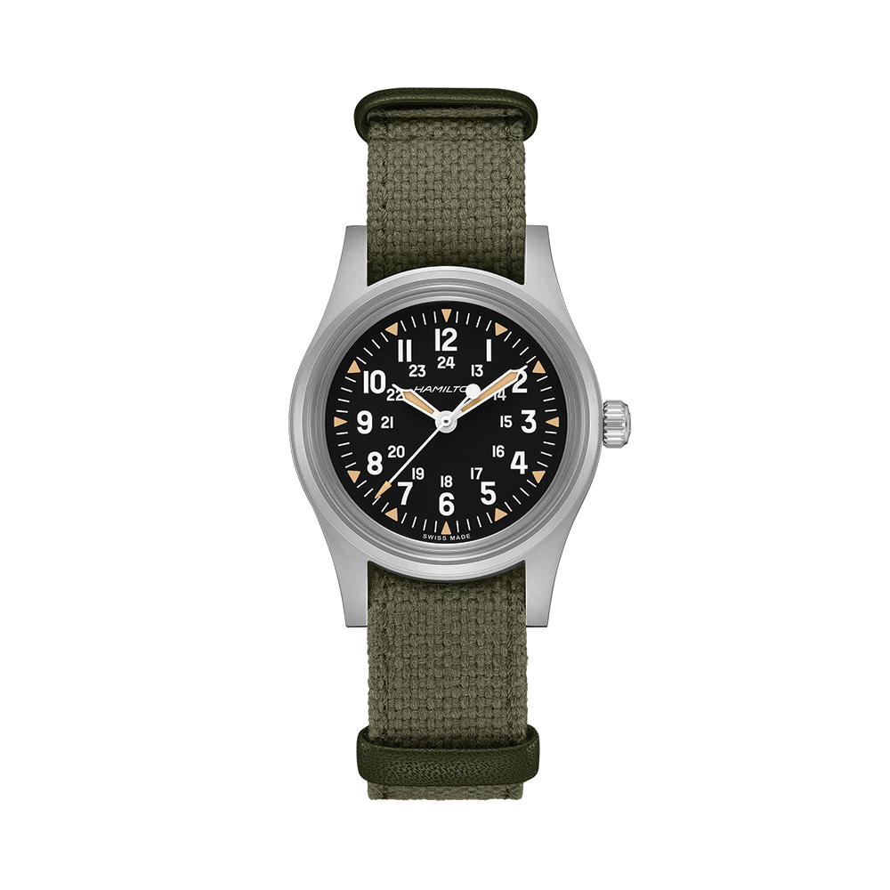 Khaki Field Mechanical America 250th Anniversary US Limited Edition 36mm - Black on Fabric Strap w/ Additional Leather Strap