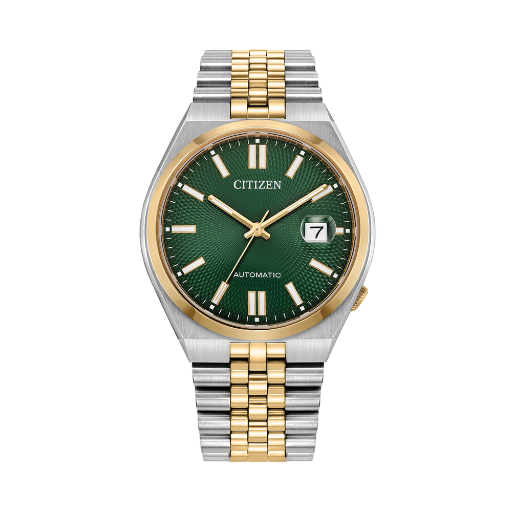 Tsuyosa 60 Automatic Two-Tone 40mm - Green on Bracelet