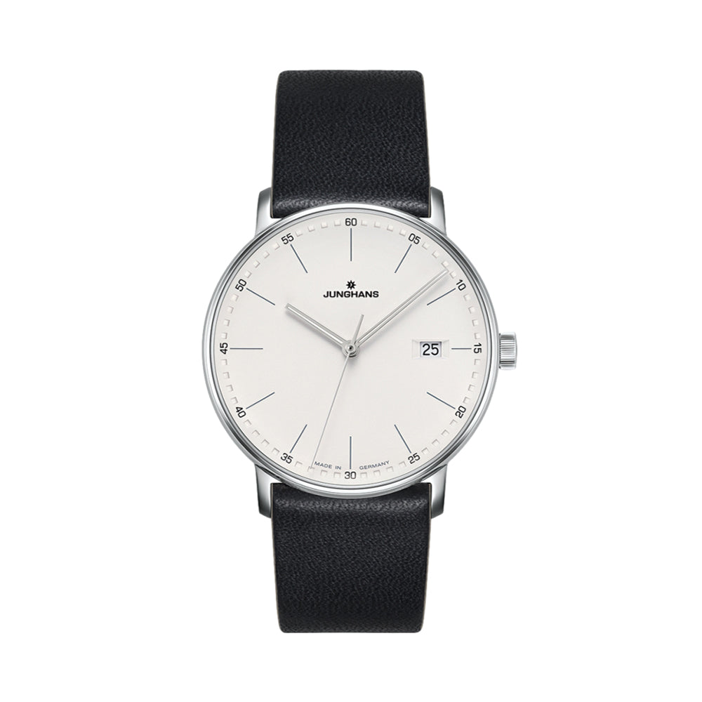 FORM Quartz 39.3mm - Silver on Leather Strap