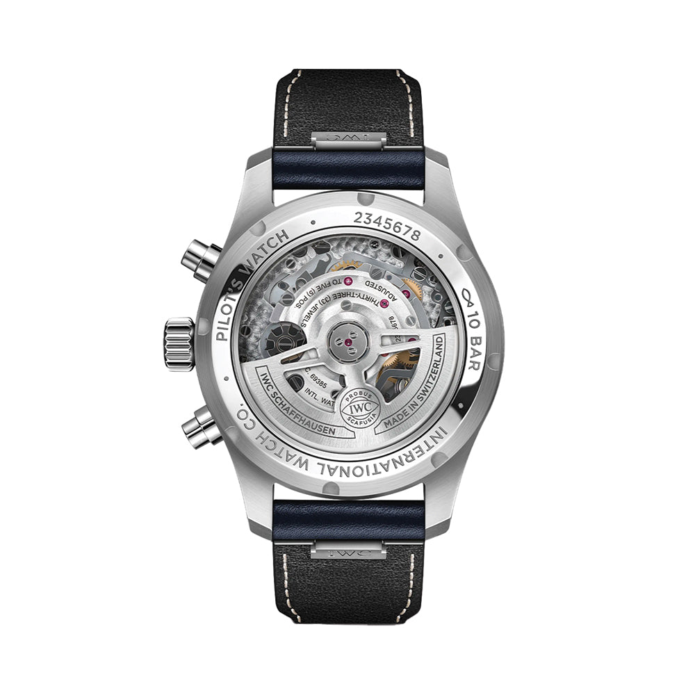 Pilot's Watch Chronograph 41mm - Blue on Leather Strap