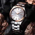 Gentleman Powermatic 80 Silicium Solid 18K Gold bezel 40mm - Silver on Bracelet