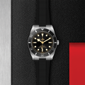 Black Bay 54 37mm - Black on Rubber Strap