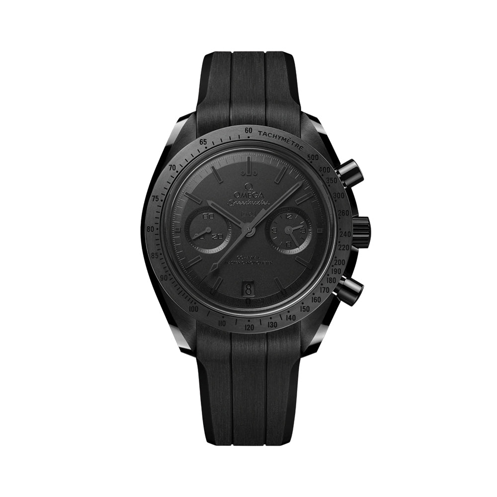 Speedmaster Dark Side of the Moon Black Ceramic 44.25mm - Full Black on Rubber Strap