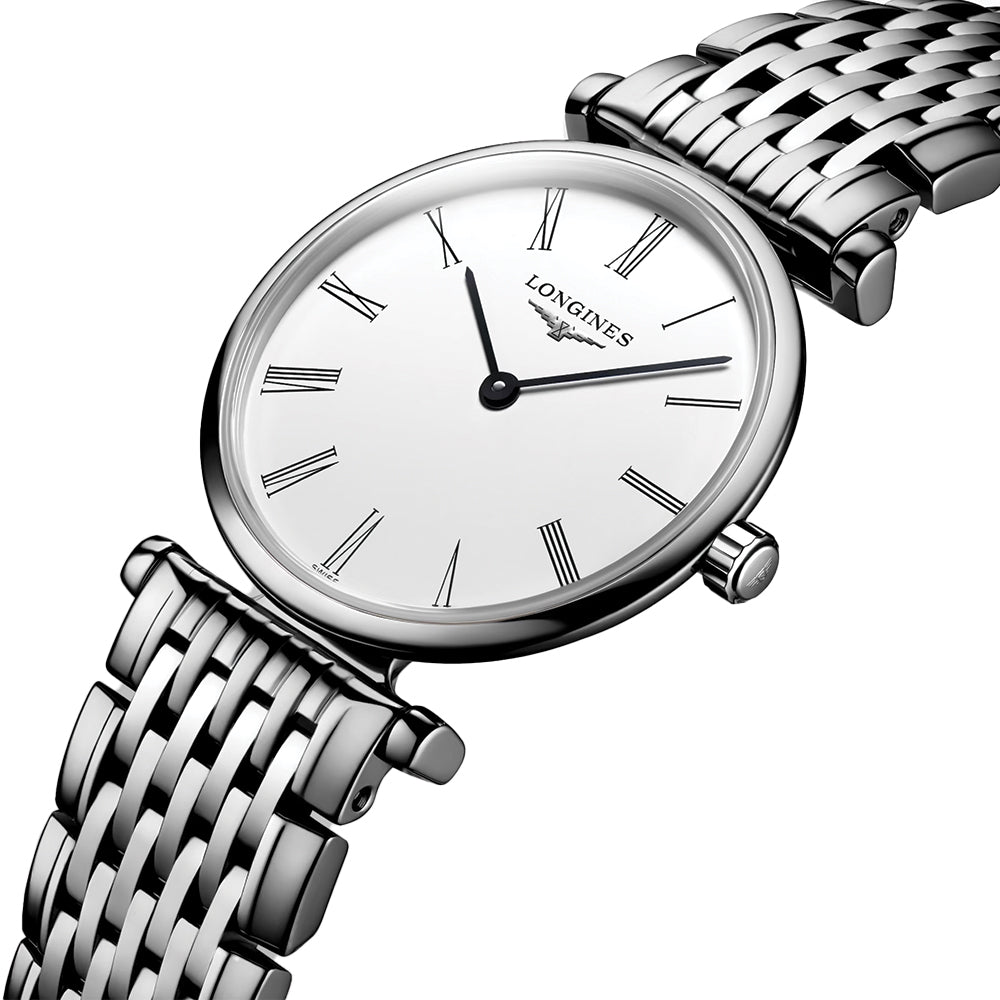 La Grande Classique De Longines 24mm - White on Bracelet
