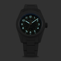 Sector II Field Titanium Sequoia 38mm - Green on Bracelet