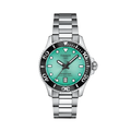 Tissot Seastar 1000 Quartz 36mm turquoise dial on a stainless steel bracelet