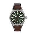 Garrison Eco-Drive 42mm - Green on Leather Strap