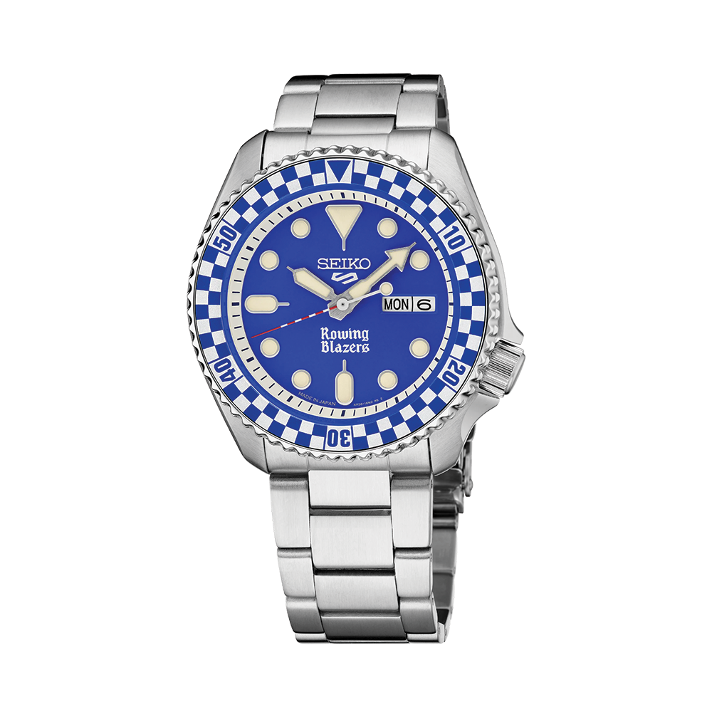 SRPM19 5 Sports Rowing Blazers x Wind Vintage Limited Edition 42mm - Blue on Bracelet w/ Additional Fabric Strap