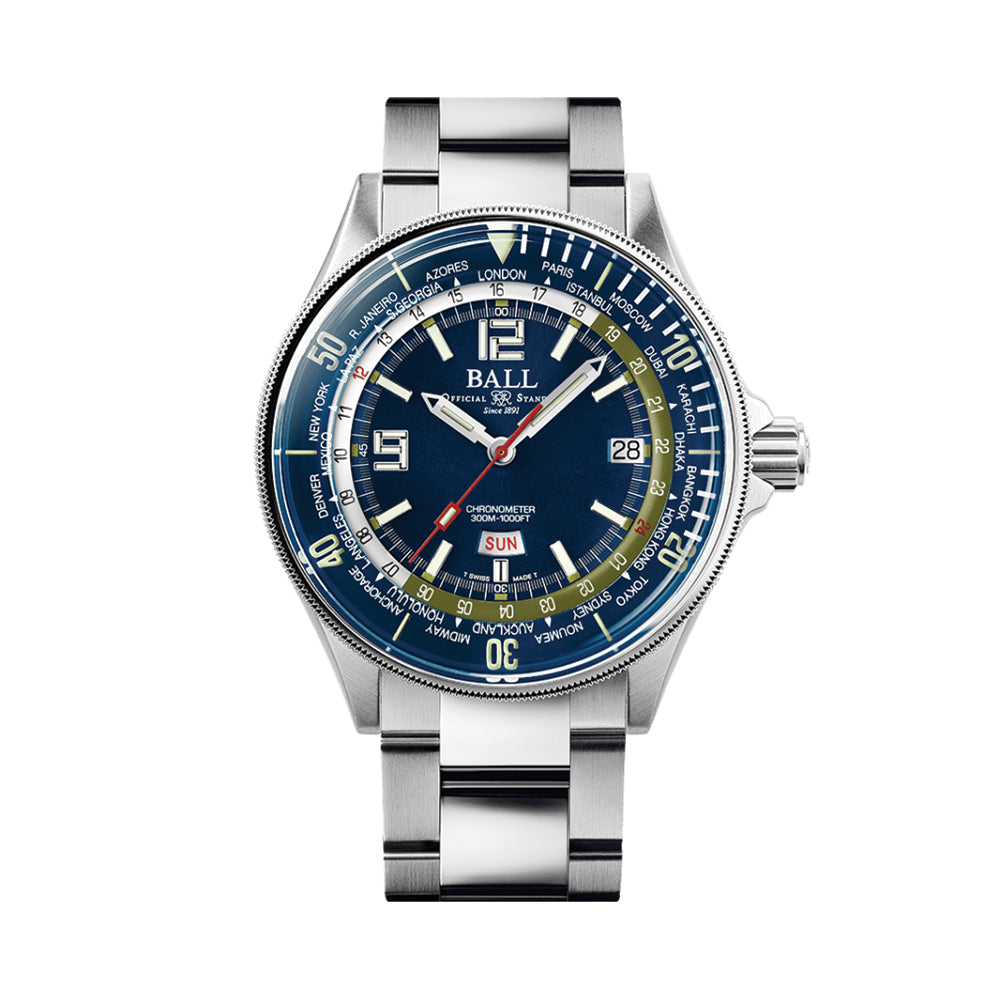 Engineer Master II Diver Worldtime Limited Edition 42mm - Blue on Bracelet