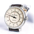 Perigraph 38mm - Ivory on Leather Strap