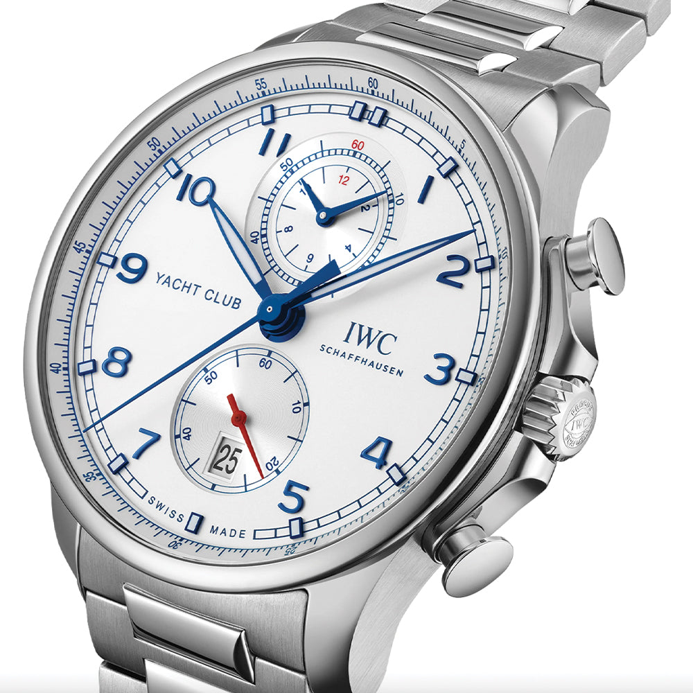 Portugieser Yacht Club Chronograph 44.6mm - Silver-Plated on Bracelet