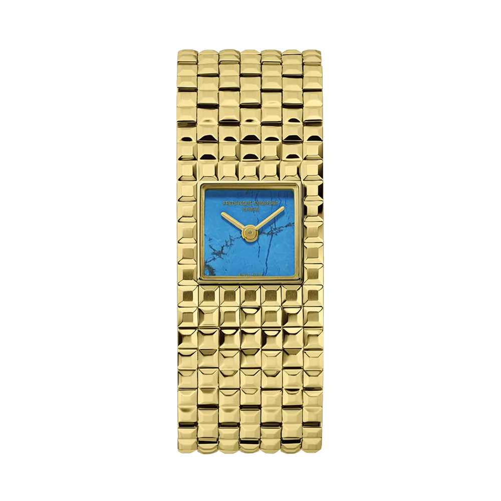 Classics Manchette Gold-Tone PVD 20mm - Turquoise on Bracelet