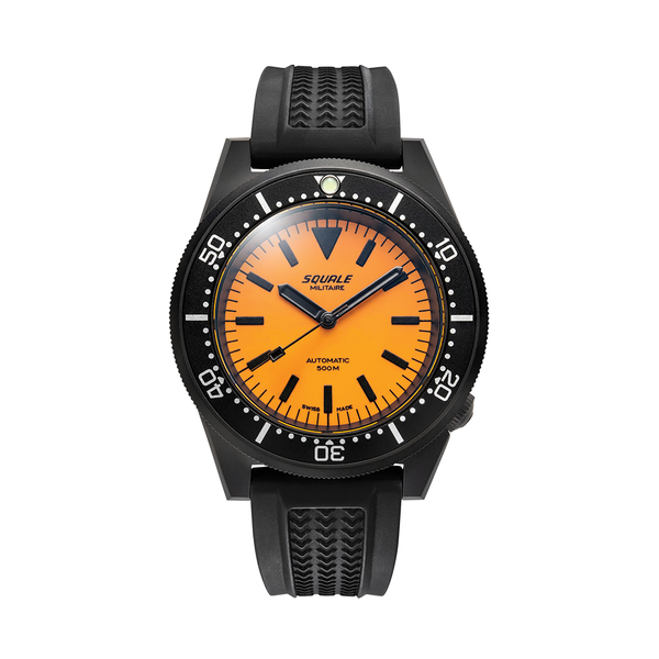 1521 Black DLC 42mm - Orange on Bracelet | Teddy Baldassarre