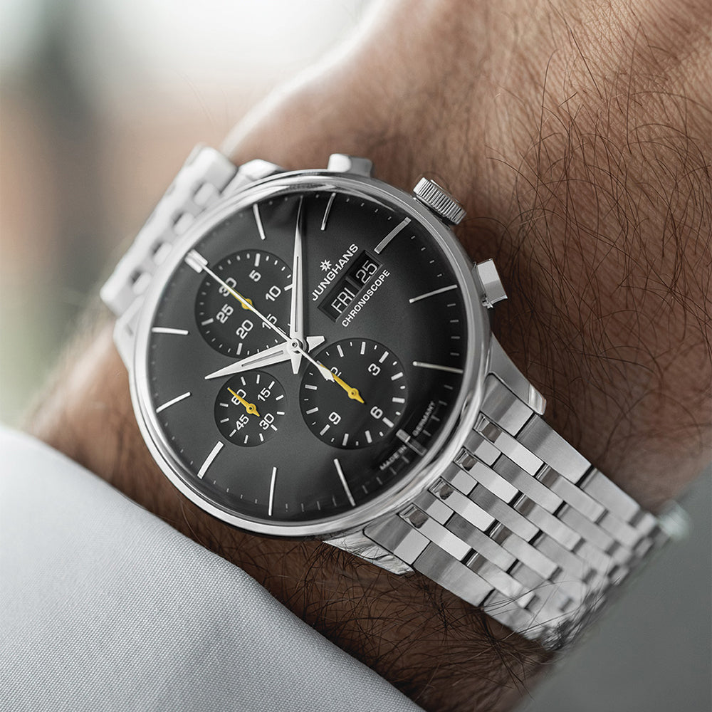 Meister Chronoscope English Date Dark Grey Dial
