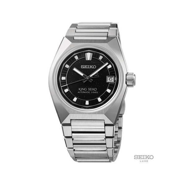 HKF005 King Seiko VANAC 41mm - Black on Bracelet - Teddy Baldassarre