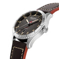 Startimer Pilot Automatic 41mm - Black on Leather Strap